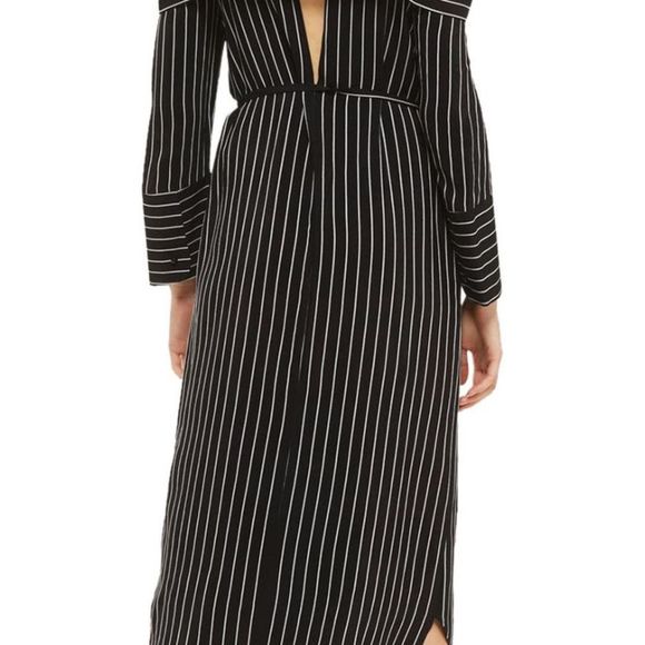 Topshop Pinstripe Midi Shirtdress - Picture 4 of 6